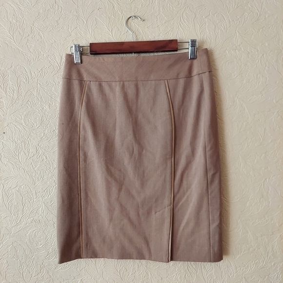 Rekucci Collection Tan Pencil Skirt Stretch Size 6 - Picture 1 of 7